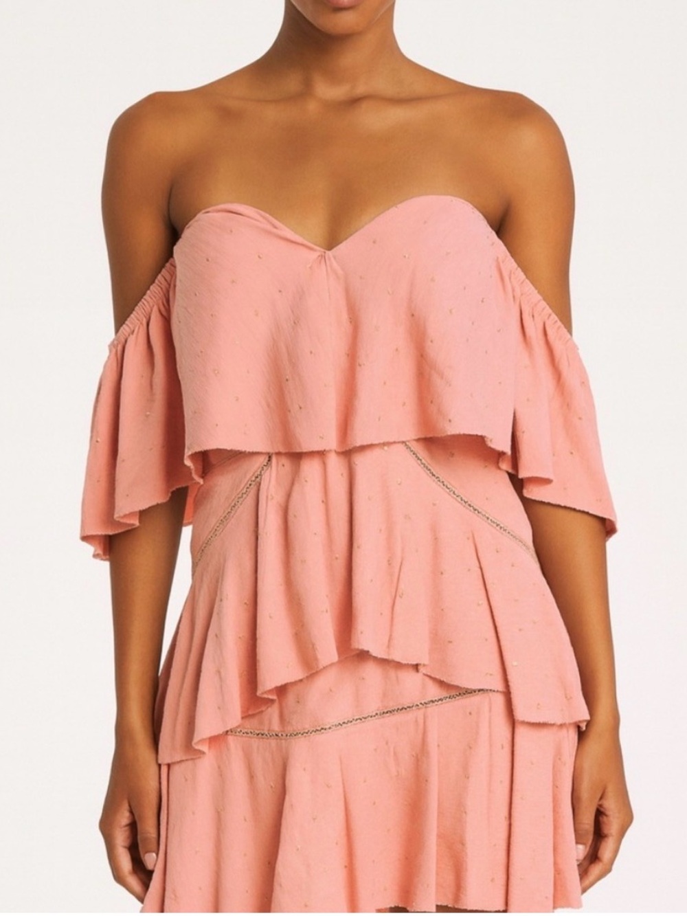 La Maison Talulah revolve Pink Off-Shoulder Dress